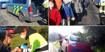 Nehoda autobusu vezoucího děti do školy