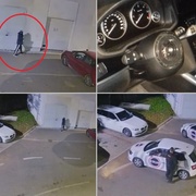 Noční pořádně drzá vykrádačka autosalonu
