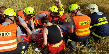 Vážná nehoda motorkáře