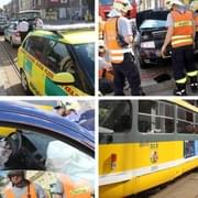 Vážná dopravní nehoda vozu s tramvají – , , 
