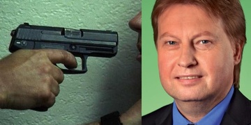 Útok na politika s pistolí v ruce!