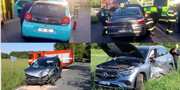Při dvou dopravních nehodách byli zraněni čtyři lidé včetně dítěte