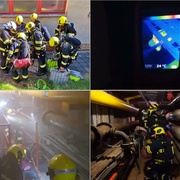"Hasiči se tu spouští do podzemí, odkud se valí kouř!"