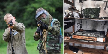 Noční požár na dětském airsoftovém táboře