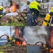 Požár zachvátil celý stroj a škoda byla odhadnuta na více než čtyři miliony korun