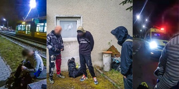 Pomoc muži v tíživé situaci a zadržení trojice, která vnikla do firmy