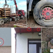 Po střetu s trakčním vedením náklaďáku explodovalo pět pneumatik