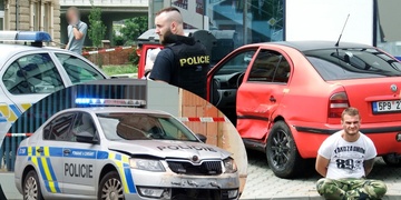 Při ujíždění naboural policejní vůz
