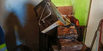 Požár bytu ve Stodu