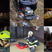 Zásahy hasičů během Štědrého dne
