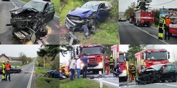 Vážná dopravní nehoda u Losiné a další vážná nehoda s více zraněnými je o 12 kilometrů dál