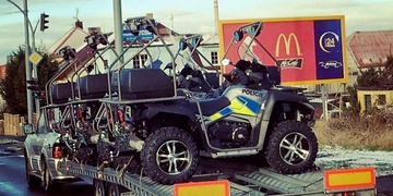 Policejní čtyřkolky v Plzni