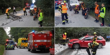 Během patnácti minut došlo k pěti dopravním nehodám se zraněním