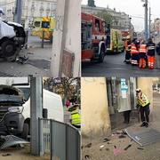 Dopravní nehoda v sadech Pětatřicátníků