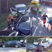 Hromadná dopravní nehoda uzavřela hlavní tah z Plzně do Karlových Varů