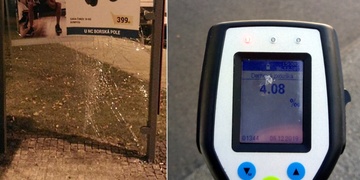 Muž se čtyřmi promile, opilý řidič i vzteklý vandal
