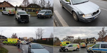 Dopolední střet dvou vozů na Doubravce