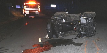 Opilý šedesátiletý řidič čtyřkolky nezvládl stroj