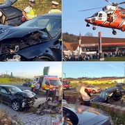 Střet dvou aut, na místě je více zraněných