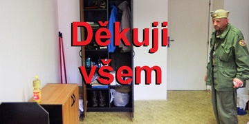 Bohatý a přešťastný desátník Šlupka převzal klíče od svého pokoje