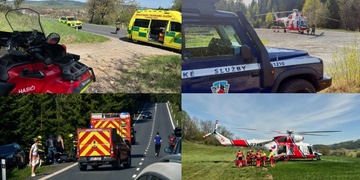 Tento víkend měli letečtí i pozemní záchranáři skutečně napilno, zde jsou některé z jejich zásahů