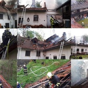 Rozsáhlý požár historického mlýna