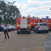 Zásah hasičů v Hálkově ulici