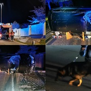 Po řidiči pátrali hasiči i psovod se psem