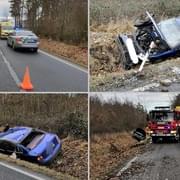Vážná nehoda u Plzně - dva zranění
