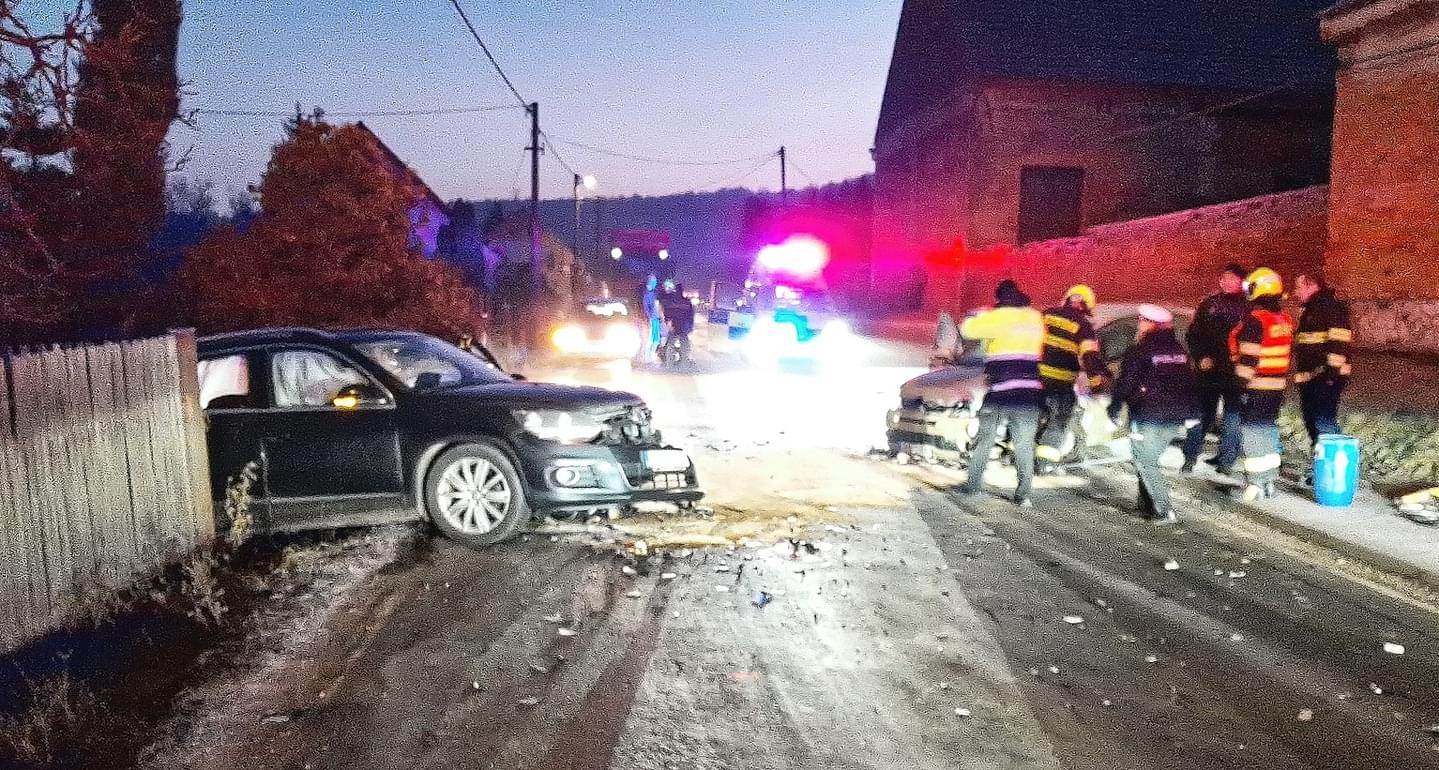 Morning Traffic Accident in Březina Rokycany