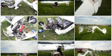 Pád letadla, pilota vyprošťovali hasiči