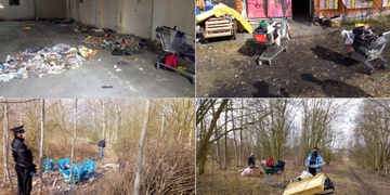 Uklízeli pod dohledem strážníků