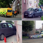 Mladá řidička doslova vyrazila auto z vozovky