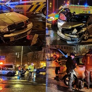 Dopravní nehoda v sadech Pětatřicátníků