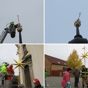 Blesk srazil kříž na kostele!