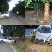 Rozštípal auto o strom a z místa utekl