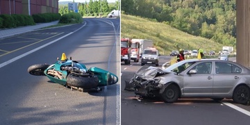 Ohrožení řidičky na dálnici i střet motorkáře s chodcem