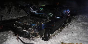 Řidič po havárii nadýchal dvě promile