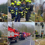 Požár rodinného domu