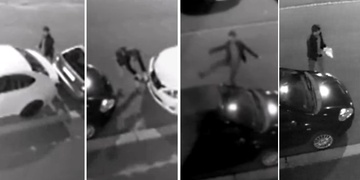 Na cizí auta se nesahá, šmejde!