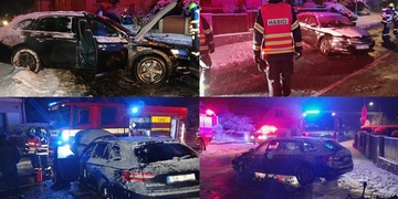 Opilý řidič a ranní námraza, tak to nemohlo dopadnout dobře