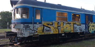 Posprejování vlaku