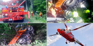Těžce zraněný muž zůstal zaklíněný pod vozidlem