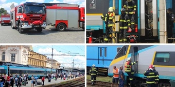 Požár vlaku Pendolino v Plzni, proběhla evakuace cestujících
