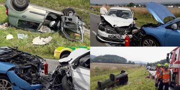 Střet čtyř vozů u Rokycan - aktualizováno