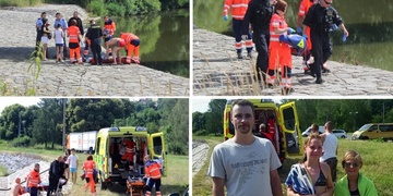 Slovák a jedenáctiletá holčička zachránili topícího se muže!