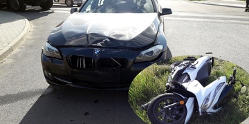 Střet auta s motorkou
