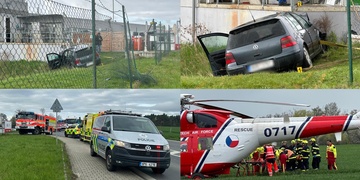 Vážná dopravní nehoda, o život řidiče bojovali svědci i záchranné složky