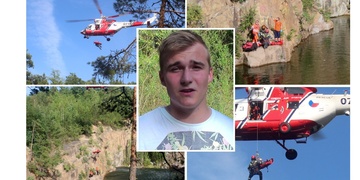 Skuteční hrdinové: Dramatická záchrana chlapce v lomu