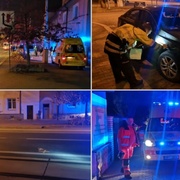 Střet vozidla s chodcem na Slovanech